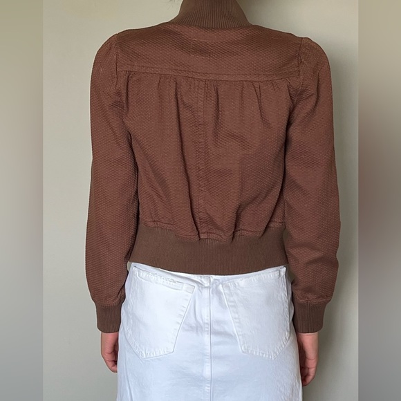 Vintage brown jacket with beautiful details and buttons in size Small. - Picture 3 of 8